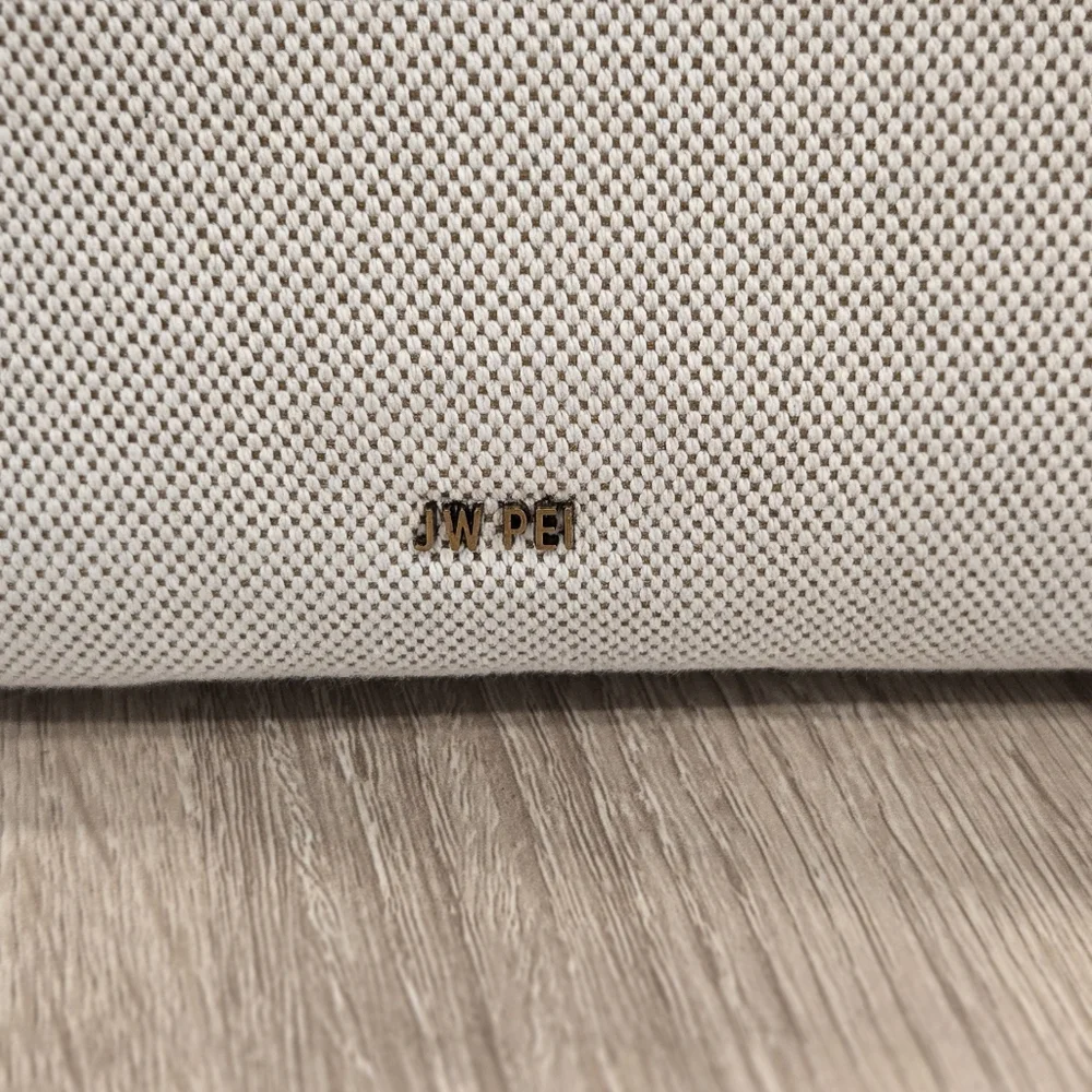 JW PEI Canvas Handbag With Faux Leather Trimming And Accents. Like New. - Picture 2 of 9